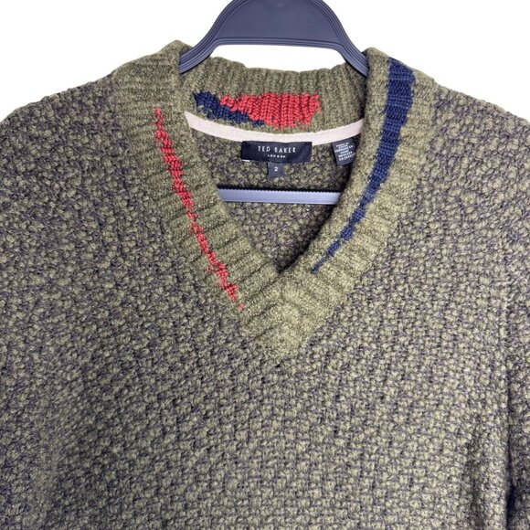 Ted Baker‎ London Green Wool Blend Women's Sweater , Ted Baker Size 2 US Size 4 - Picture 2 of 10